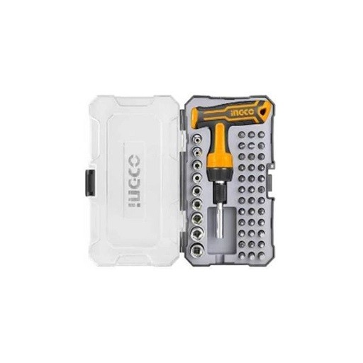 hksdb0478-ingco-maroc Set de 47 pièces pour tournevis avec manche ingco maroc